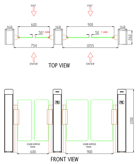 Side Elevation CAD (462 × 553 mm)